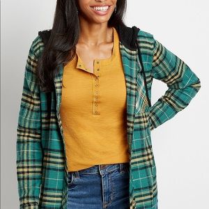 Hooded flannel
